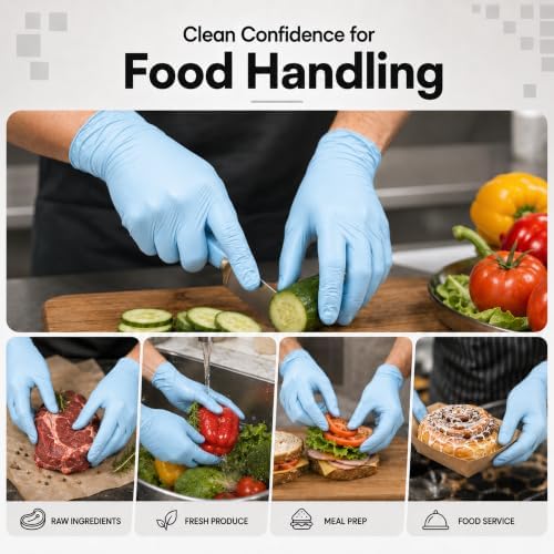 ForPro Disposable Nitrile Gloves, Chemical Resistant, Powder-Free, Latex-Free, Non-Sterile, Food Safe, 4 Mil - Image 5