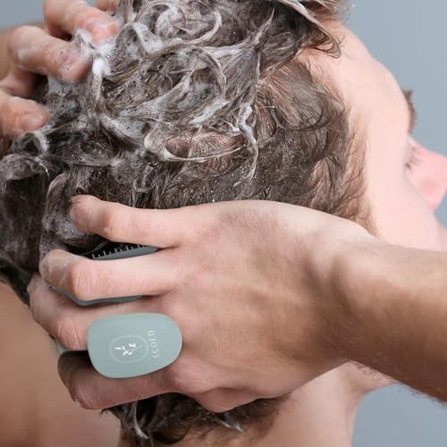 ecoed Scalp Massager Shampoo Brush, Scalp Scrubber & Exfoliator (Blue) - Image 6