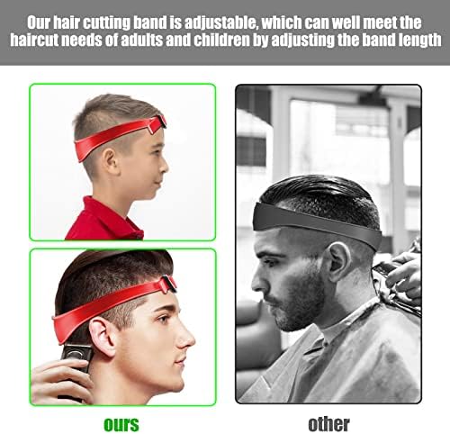 AOMGD Neckline Shaving Template and Adjustable Hair Trimming Guide, Red - Image 3