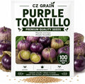 100 Purple Tomatillo Seeds | Heirloom Vegetable Seeds for Planting by CZGrain