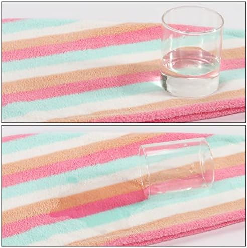 AuroTrends Microfiber Hair Towel 2-Pack, Rainbow Wrap for Women/Kids - Image 5