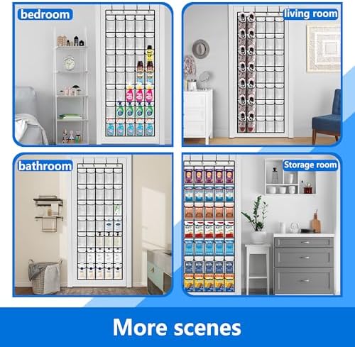 Shoe Rack for Door, Over Door Shoe Organizer for Closet - Image 6
