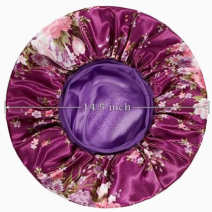 2pcs Satin Silk Hair Bonnet for Sleeping, Sleep Bonnets for Women - Image 5