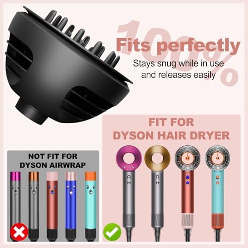 Wave Curl Diffuser for Dyson Hair Dryer Attachment - Image 4