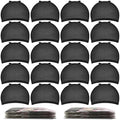 MORGLES 20 Pcs Wig Caps for Women, Stocking Caps for Wigs, Non Slip, Black by Morgles