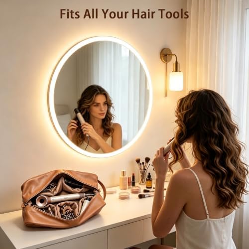 Hair Tools Travel Bag 5-Piece Set, Brown - Image 5