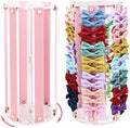 Rotating Bow Organizer for Girls - Spinning Large Capacity Hair Bow Holder with Cute Design, Effortless Hair Clip Organizer for Home Dresser, Essential Storage Solution for Girls by QUPIVA