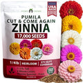 HOME GROWN Zinnia Seeds, Pumila Mix, 17,000 Seeds, Zinnia elegans by HOMEGROWN