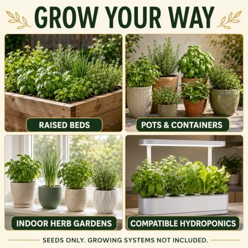 Gardeners Basics 35 Medicinal Herb Seeds Variety Pack for Planting, Non-GMO - Image 6