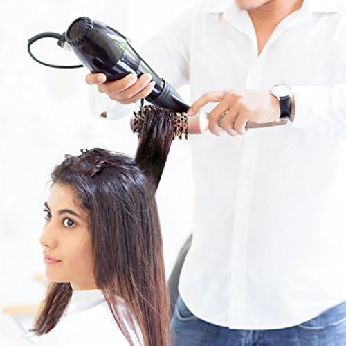 BANGMENG Round Barrel Anti-Static Hair Brush with Boar Bristles, Nano Thermal Ceramic Ionic Tech | For Extra Shine | Protect Hair, Enhance Texture, For Straightening & Drying (1 1/4 inch) - Image 6