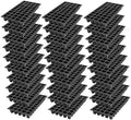 SUNPACK 21" x 11" Heavy Duty 50-Cell Square Insert, Black, 2.5" (Pack of 30) - Ideal for Greenhouses or Indoor Gardening - Holds Up to 50 Different Seeds by SUNPACK