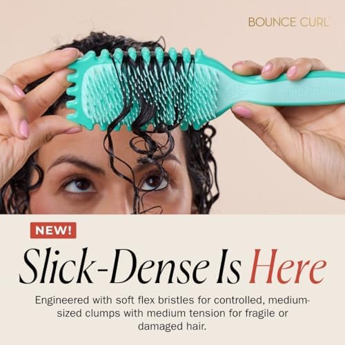 Bounce Curl Slick-Dense Define EdgeLift Brush Hair Styling Tool - Teal - Image 5