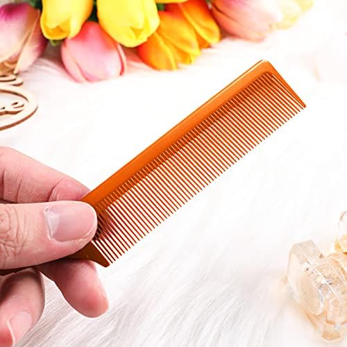 Leinuosen 3 Pack Rat Tail Comb Carbon Fiber,Orange - Image 6