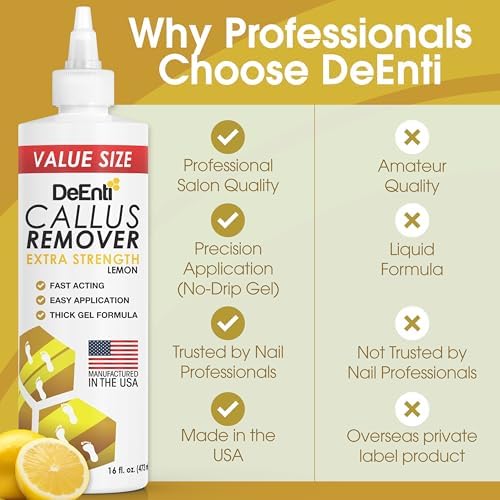 DeEnti Callus Remover for Feet, Foot Callus Remover Gel, 16oz Lemon Scent - Image 5