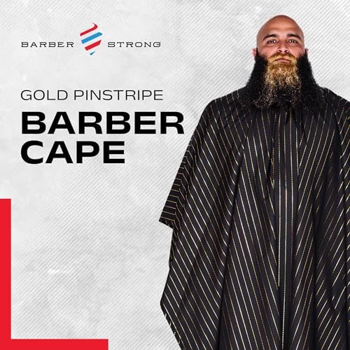 Barber Strong The Barber Cape Haircut Cover for Men, Hair Repelling and Static-Reducing Material, Water Resistant Fabric - Image 6