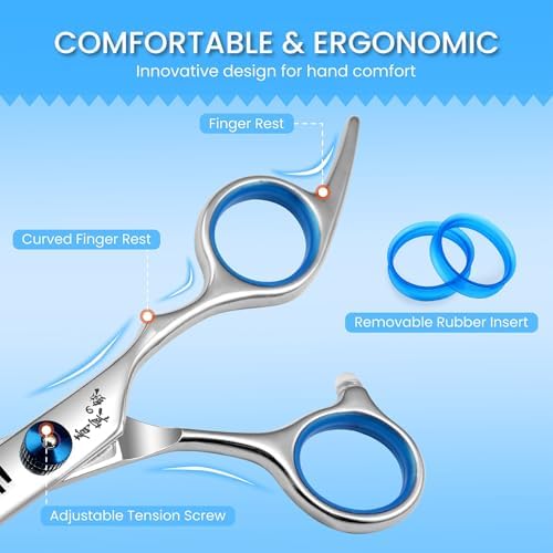 Hair Thinning Scissors, Professional 440C Thinning Shears - Image 3