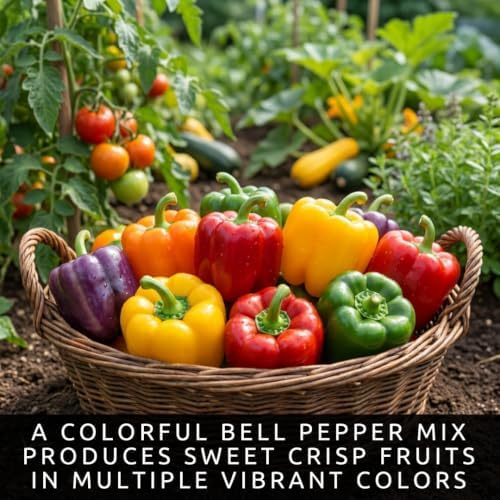 Bell Pepper Seeds for Planting | 100 Seeds | Colorful Sweet Pepper Mix - Image 2