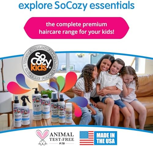 SO COZY Kids 2-in-1 Detangler & Leave In Conditioner Spray, 5.2 Fl Oz - Image 6
