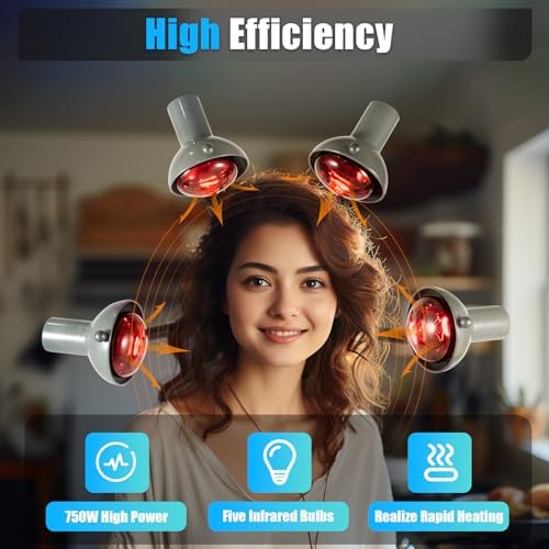 Grey 5 Head Infrared Hair Color Processor with 4 Universal Wheels - Image 2