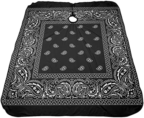 VERTEX&KAIBIN Barber Cape for men Hair Cutting,Black Paisley Cool cape designer,professional barber supply capes - Image 7