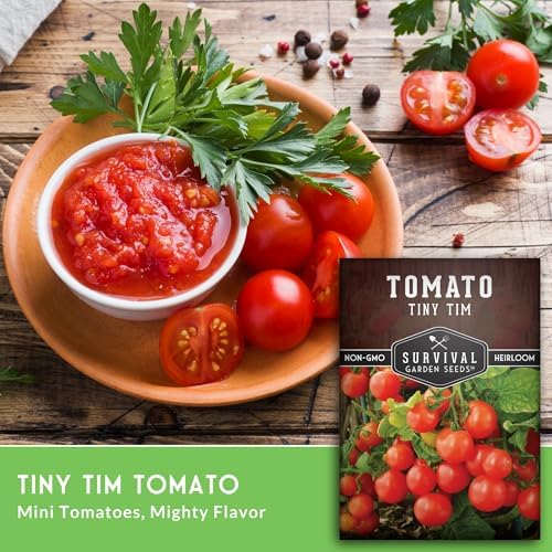 Tiny Tim Tomato Seeds - Survival Garden Seeds (5 Pack) - Image 3