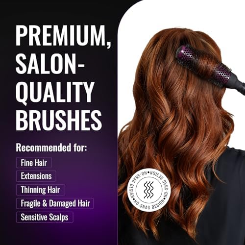 ERGO Super Gentle Round Brush for Blow Out - Salon Quality Hair Styling for Women - Roller for Wet and Dry Hair - Volumizing Care Blowout - ERG33:1.25" - Image 3