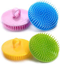 Hair Scalp Brush Dandruff Cleaning Shower Shampoo Scalp Head Massager 4 Pk by Aroveea