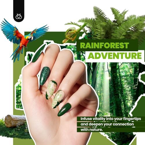 Beetles Gel Nail Polish Set, 53PCS Brown Green Blue Gel Polish Kit - Image 3
