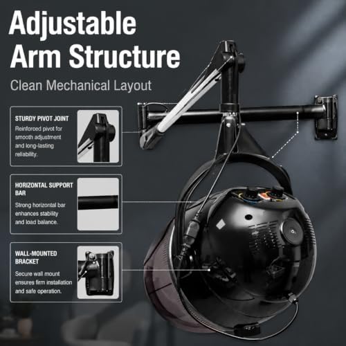 Wall Mounted Hair Steamer with Adjustable Swing Arm for Barber Hair Perm - Image 4
