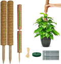 Monstera Plant Support Moss Pole, 2 Pack 16 Inch Stackable Coco Coir by YAWAHOME+BUY+NOW