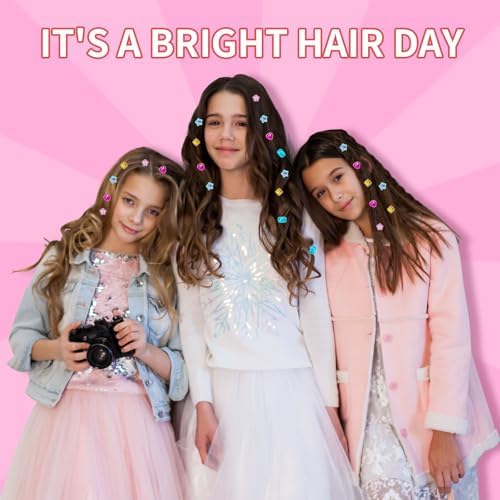 kidzkube Hair Gem Stamper Kit, Bling Hair Jewels for Girls Toys, Hair Styling Tool with Reusable Shining Diamonds, Birthday Gifts Toys for Girls Ages 3 4 5 6 8-12 - Image 6