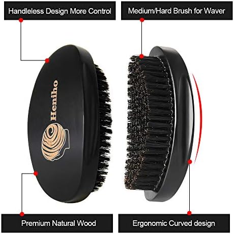 3pcs Silky Durag with Wave Brush for Men 360, Medium/Hard Hair Brush Kits,D - Image 2