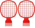 2 Pieces Twist and Curl Brush Tool for Natural Coils, Afro Hair, and Twist Hair (Red) by Leinuosen