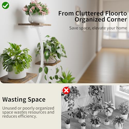 CODACE Plant Stand with Grow Lights - 50" Indoor Plant Shelf - Image 4