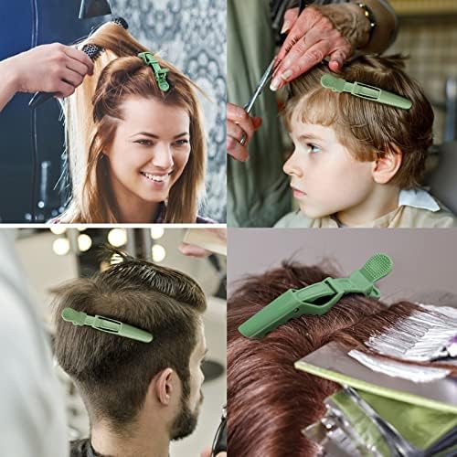 Ondder 24 Pack Alligator Hair Styling Clips - Large Green Hair Clips for Styling, Sectioning, Professional Salon Use - Image 5