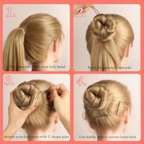 Teenitor Brown Black Bobby Pins Hair Pins 300pcs Hair Bobby Pins for Women - Image 7
