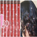 Hair Tinsel Clip in Red Fairy Hair Tinsel Kit by Rootoofocusesonthesecretstoenhancingwomensbeauty