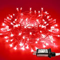 JMEXSUSS 66ft 200 LED Red Halloween Indoor Outdoor String Lights Plug in by JMEXSUSS