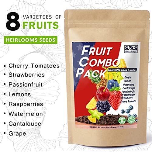 1300+ Seeds Variety Pack,Juicy Summer Fruits Tomatoes, Melons, Berries - Image 3