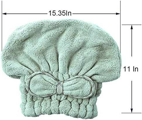 Jseng Microfiber Hair Drying Towel Cap, Extreme Soft & Ultra Absorbent, Fast Drying Hair Towels Shower Cap for Women - Image 3