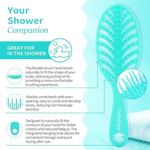 Vented Detangling Brushes for Wet & Dry,Curly Straight Thick Hair - Image 2