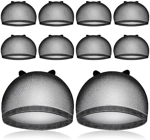 HD Wig Cap, IKOCO 8Pcs Transparent Wig Cap for Women Ultra Thin, Black by Shineforyourbeauty