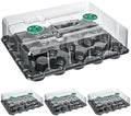 4 Pack 20 Cell Seed Starting Trays with 4 Vented Humidity Domes by HOMENOTE