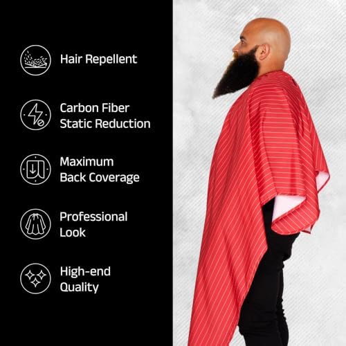 Barber Strong The Barber Cape Haircut Cover for Men, Hair Repelling and Static-Reducing Material, Water Resistant Fabric - Image 4