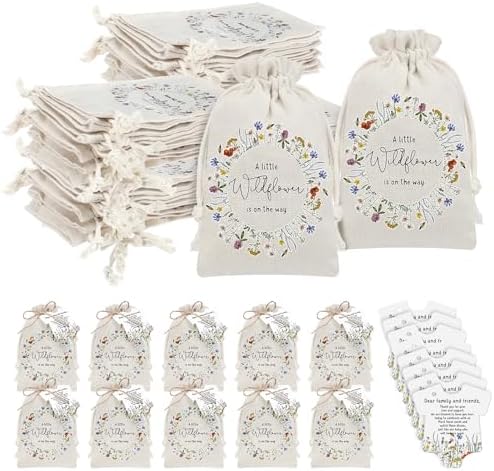 Fumete 25 Sets Wildflower Baby Party Favors for Guests, Wildflower by Fumete