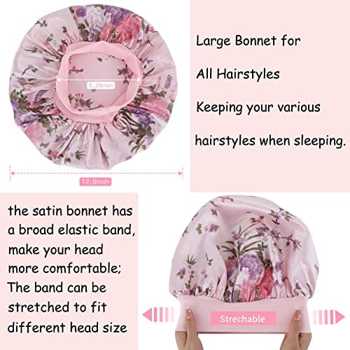 Satin Bonnet Silk Hair Bonnet for Sleeping, Bonnets for Women - Image 4