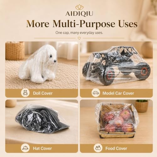 100PCS Larger Shower Caps Disposable, Thicker Waterproof Plastic Elastic Hair Bath Caps, Plastic Hair Caps for Women, Spa, Home Use, Hotel and Hair Salon, Portable Travel - Image 4
