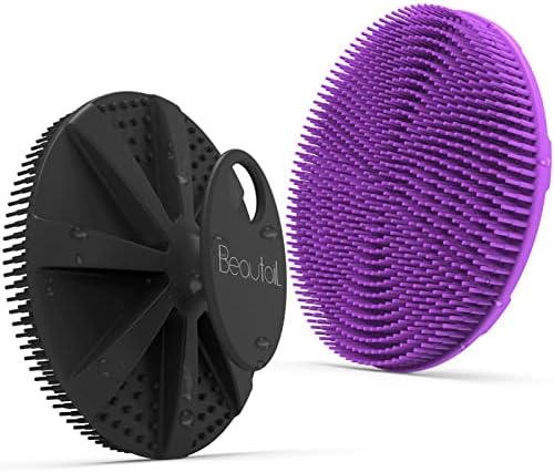 Silicone Body Scrubber, BEAUTAIL Gentle Exfoliating Shower Brush for Body by BEAUTAIL