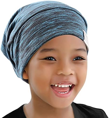 Kids Beanie Sleep Hats Bonnet for Child Curly Frizzy Hair Daily - Image 4