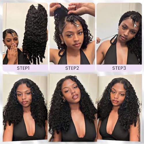 V Part Burmese Curly Wig Human Hair 22 Inch 200% Density - Image 5